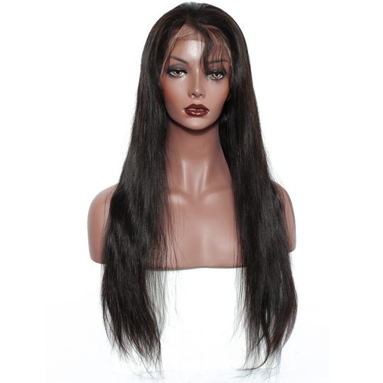Lace Front Human Hair Wigs For Black Women Straight 250% Density Pre Plucked Hairline With Baby Hair Brazilian Remy Hair