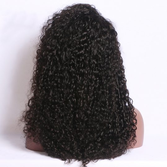 LUFFY Curly Pre Plucked Hairline Glueless Full Lace Human Hair Wigs For Black Women Non Remy Brazilian Hair 12"-24" 130 Density