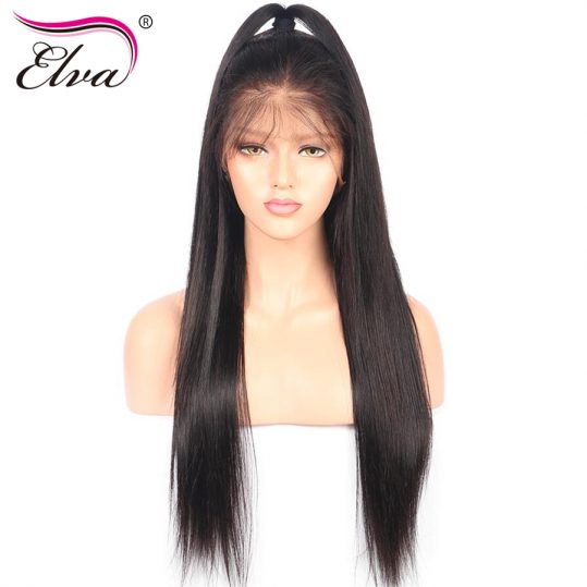 Elva Hair Straight Lace Front Human Hair Wigs For Black Women Glueless Lace Wigs Pre Plucked With Baby Hair Brazilian Remy Hair