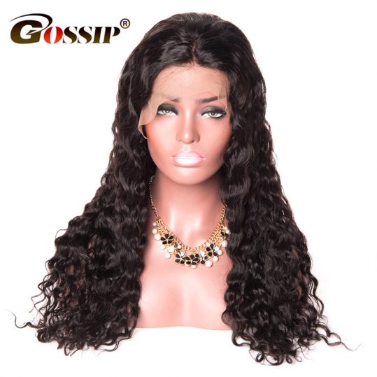 Pre Plucked 360 Lace Frontal Wig Water Wave Brazilian Hair Wigs For Black Women Gossip 12*5" Swiss Lace Human Hair Wigs Non Remy