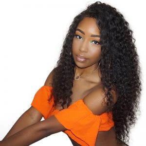 250% Density Curly Lace Front Human Hair Wigs For Black Women Pre Plucked Natural Hairline With Baby Hair Sunny Queen Remy Hair