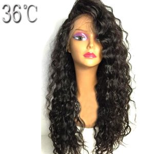 PAFF Curly Lace Front Human Hair Wig Brazilian Non Remy Hair Natural Color Wig For Black Women With Baby Hair Pre Pluked