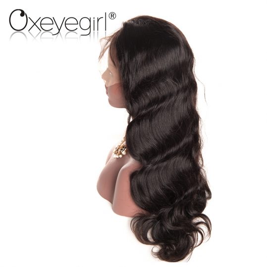 Oxeye girl Brazilian Body Wave Wigs with baby hair Pre Plucked Lace Front Human Hair Wigs For Black Women Non Remy Hair Wig