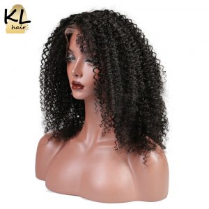 KL Hair Lace Front Human Hair Wigs Afro Kinky Curly Natural Color Brazilian Remy Hair Lace Wigs For Black Women With Baby Hair