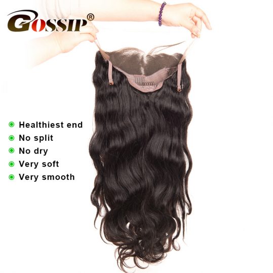 Gossip Lace Front Human Hair Wigs For Black Women Brazilian Body Wave Wig 8"-24" Pre Plucked Swiss Lace Frontal Wigs Non Remy