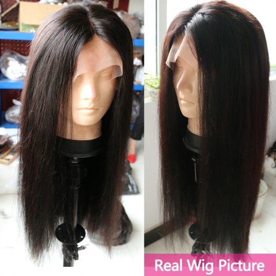 Brazilian Lace Front Human Hair Wigs For Black Women With Baby Hair None Remy Hair Wigs 150% ALIPOP Pre Plucked Straight Wig