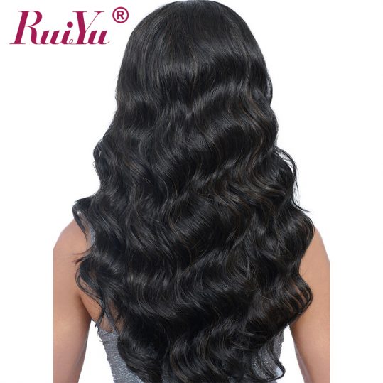 RUIYU Body Wave Wig Full Lace Front Human Hair Wigs With Baby Hair Pre Plucked Lace Wigs For Black Women Bleached Knots Non Remy