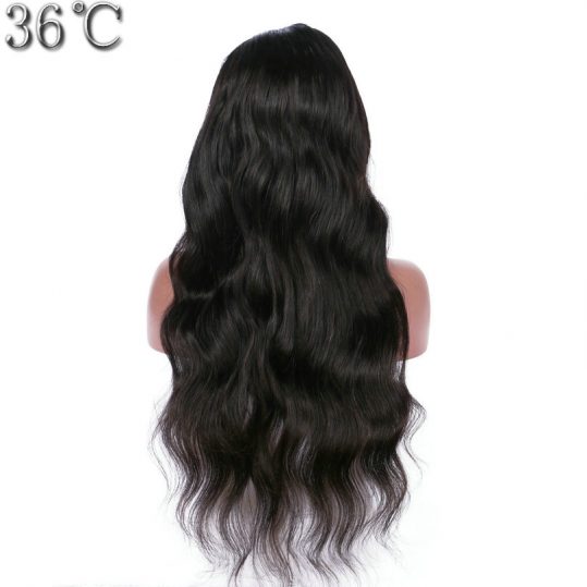 36C Body Wave Glueless Lace Front Human Hair Wig Non-Remy Hair Brazilian 28 I Side Part Wig With Natural Hairline Baby Hair