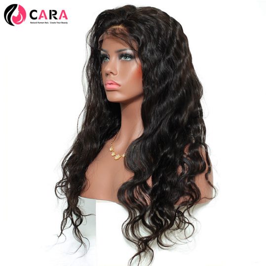 180% Density 360 Lace Frontal Wig Pre Plucked With Baby Hair Brazilian Body Wave Remy Hair Lace Front Human Hair Wigs CARA
