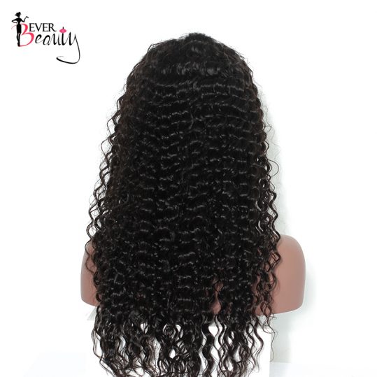 Ever Beauty Brazilian Loose Curly Lace Front Human Hair Wigs For Black Women Pre Plucked Non-Remy Hair 12-24inch