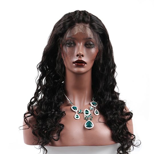Loose Wave 360 Lace Frontal Wig Pre Plucked Brazilian Lace Front Human Hair Wigs For Black Women Bleached Knots Honey Queen Remy