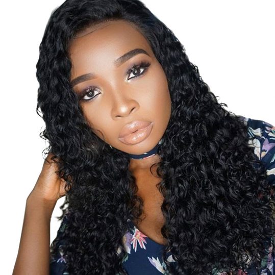 Lace Front Human Hair Wigs For Black Women Pre Plucked 250% Density Brazilian Curly Hair Wig Bleached Knots Honey Queen Remy
