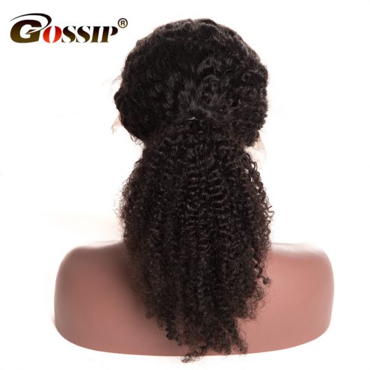 Gossip Brazilian Kinky Curly Lace Wigs With Baby Hair 10"-24" Lace Front Human Hair Wigs For Black Women Swiss Lace Wig Non Remy