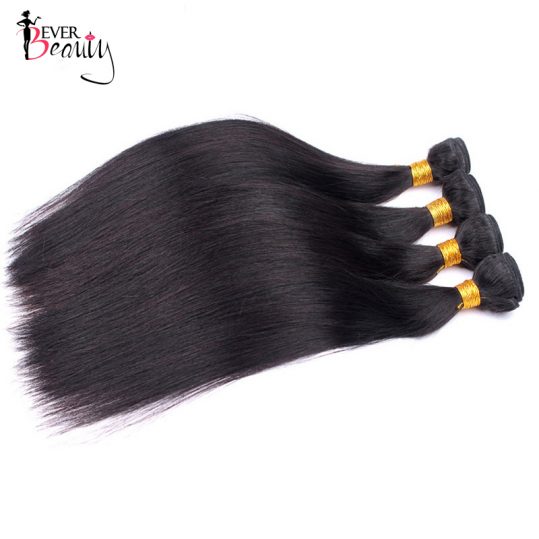 Straight Brazilian Hair weave Bundles Remy Human Hair Extensions Ever Beauty 1PCS Ever Beauty 10-28inch Free Shipping