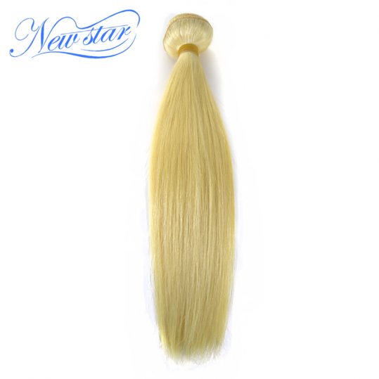 New Star Brazilian Blonde #613 Straight Hair 100% Human Hair Weaving 10''-30''Inches One Bundles Remy Hair Free Shipping