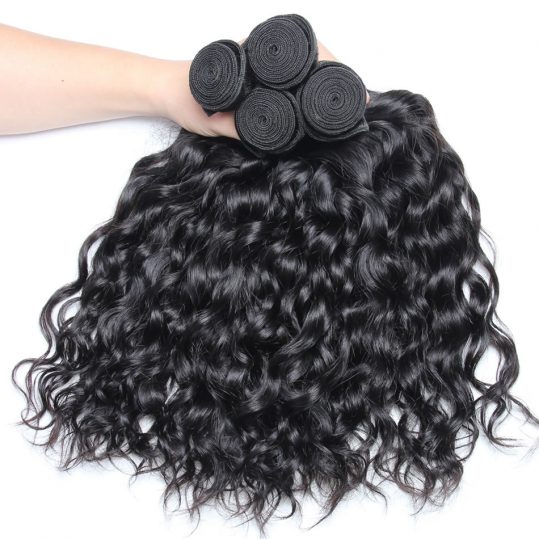 Volys Virgo Brazilian Water Wave Human Hair Extensions Remy Hair Weave Bundles Natural Black 1 Piece/Lot Can Buy 3/4/5 Bundles