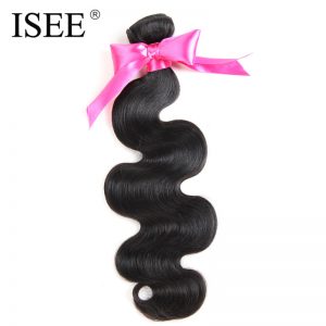 ISEE HAIR Brazilian Hair Weave Bundles Body Wave 100% Human Hair Bundles Remy Hair Extension Nature Color Free Shipping
