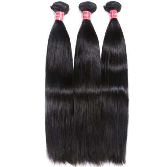 Brazilian Straight Hair Weave 1 Piece Natural Black Remy Hair Free Shipping Ali Queen Hair Products 100% Human Hair Bundles