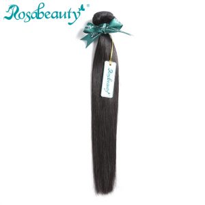 Rosa Beauty Hair Products Brazilian Hair Weave Bundles Straight 100% Human Hair Weft Remy Hair Weaving Shipping Free