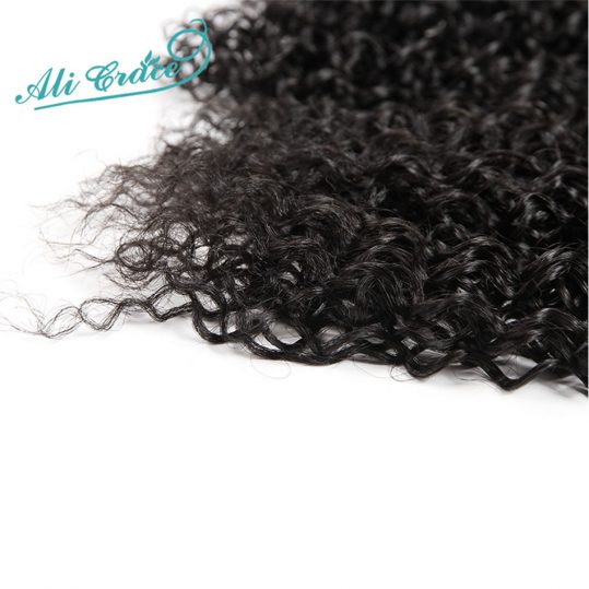 ALI GRACE Hair Brazilian Kinky Curly Human Hair Weave 1 Bundle Natural Color 10-28 inch Remy Hair Bundles  Free Shipping