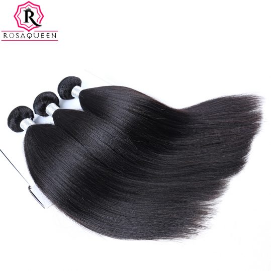 Yaki Human Hair Brazilian Hair Weave Bundles Light Yaki Straight Hair Extensions 1 Piece Remy Rosa Queen Hair Products