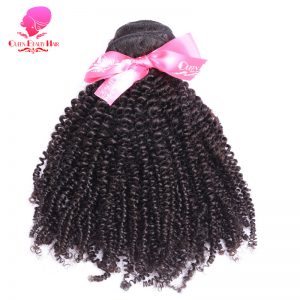 QUEEN BEAUTY HAIR Brazilian Afro Kinky Curly Hair Bundles Remy Human Hair Weave 1PC Natural Color 12inch To 26inch Free Shipping