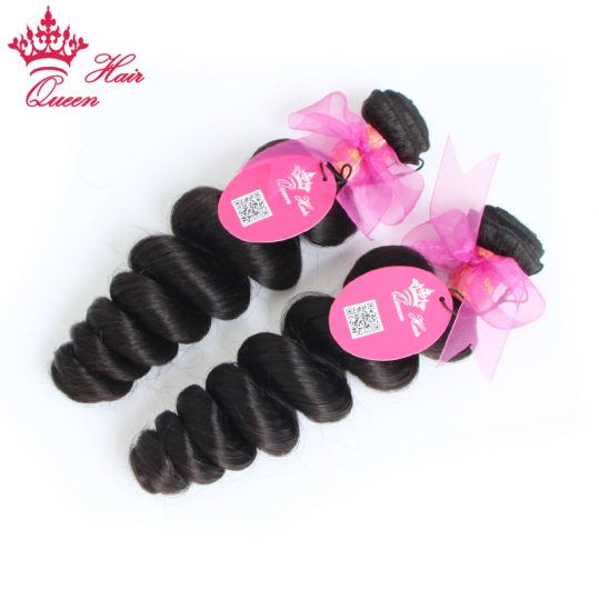 Queen Hair Products Brazilian Loose Wave Remy Hair Bundles 10" - 30" Natural Color 1 Piece 100% Human Hair Weave