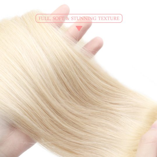 Ali Queen Hair 613 Blonde Hair Bundles Straight Human Hair Extension 16inch To 26inch Remy Brazilian Hair Weave Free Shipping