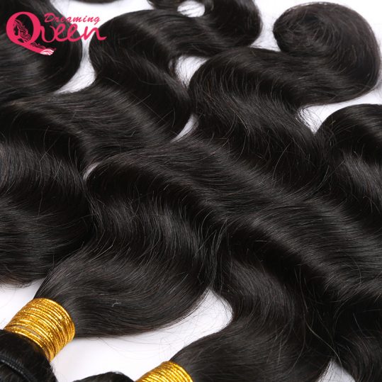 Brazilian Body Wave Human Hair Extension 100% Remy Hair Weave Bundles  Natural Black Color  Dreaming Queen Hair Products