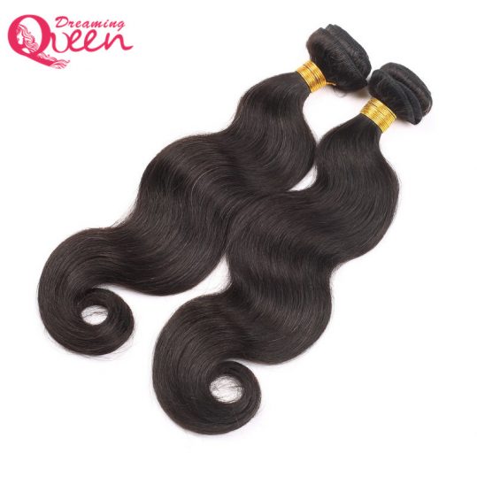 Brazilian Body Wave Human Hair Extension 100% Remy Hair Weave Bundles  Natural Black Color  Dreaming Queen Hair Products