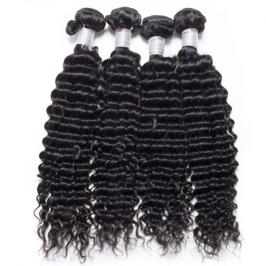 Modern Show 100% Brazilian Curly Weave Human Hair Bundles Remy Hair Weave Bundles 1Pc 10-28 Inch Natural Black 1B Can be Dyed