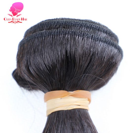 QUEEN BEAUTY HAIR Ombre Brazilian Hair 2 Tone T1B/613 Dark Roots Platinum Blonde Bundles Straight Remy Human Hair Weave