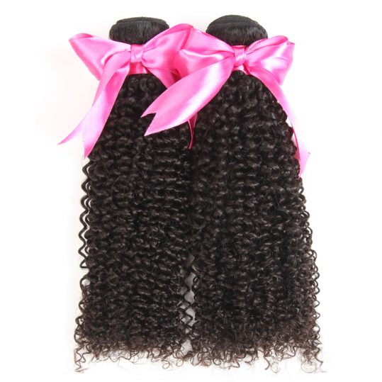 ISEE Brazilian Kinky Curly Hair Weave 100% Remy Human Hair Bundles Free Shipping Machine Double Weft