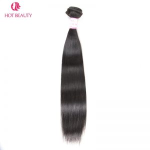 Hot Beauty Hair Peruvian Straight Hair Weave Bundles 10-28 inch 1 Piece Natural Color 100% Remy Human Hair Weaving Free Shipping