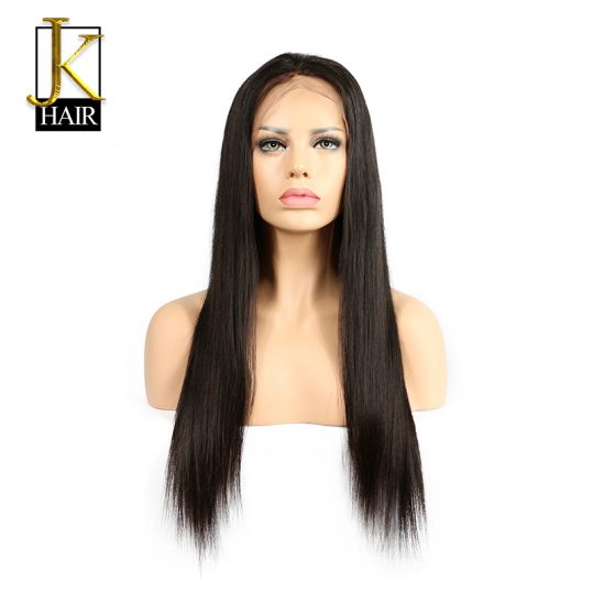 JK Hair Glueless Lace Front Human Hair Wigs For Black Women Brazilian Remy Hair Straight Wigs Natural Hairline With Baby Hair