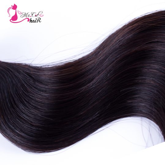 Ms Cat Hair Brazilian Body Wave 1 Piece 100% Human Hair Weave Bundles Natural Color Non Remy 8" - 26" Hair Extensions