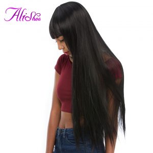 Alishes Hair Brazilian Straight Human Hair 8-28 inch Hair Weave Bundles Non Remy Hair Extensions 1 Piece Free Shipping