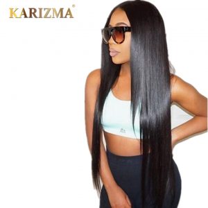 Karizma Brazilian Straight Hair Bundles 100% Human Hair Weave Natural Black Hair Extension Can Be Dyed And Bleached Non Remy 1PC