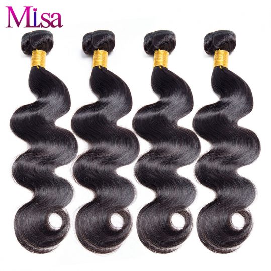 Brazilian Body Wave Bundle Can Buy 4 or 3 Bundles 10-28 inch 1 Pc Non Remy Hair Extensions Mi Lisa Hair Weave Human Hair Bundles