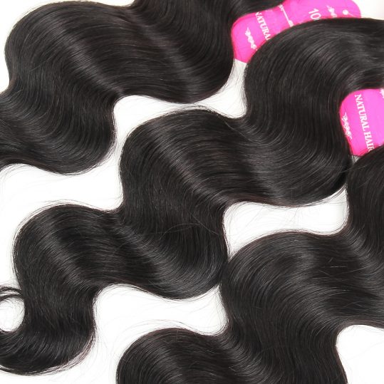 Queenlike Hair Products 1 Bundle Thick Human Hair Bundles 8"-28" Natural Color Non Remy Hair Weave Bundles Brazilian Body Wave