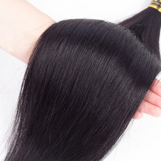 Brazilian Straight Hair Weave Bundles 100% Human Hair Bundles Hair Extensions Can Buy 3 Or More Bundles QThair Non-Remy Hair