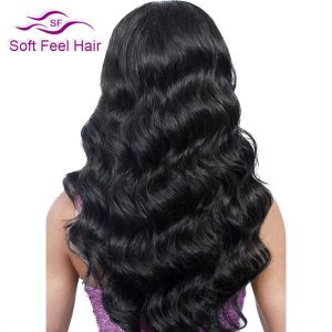 Soft Feel Hair Brazilian Body Wave Hair 1 Piece Human Hair Weave Bundles Non Remy Hair Extensions Natural Color Can Buy More PCS