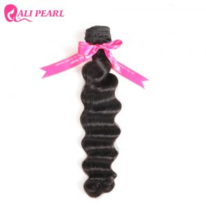 AliPearl Hair Brazilian Hair Weave Bundles Loose Deep Color 1b Free Shipping 10-30 inch non Remy Hair 1 Piece Human Hair