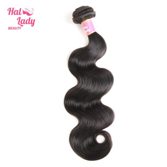 Halo Lady Beauty Hair 3PCS Available Brazilian Body Wave Human Hair Extensions Non Remy 1B Color 1 Bundle/ Lot 8 to 30 inches