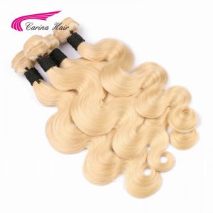 613 blonde Brazilian hair bundles Carina Hair Body Wave Non Remy 613 hair extensions Free Shipping