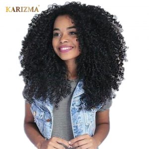 Karizma Brazilian Kinky Curly Hair Bundles Natural Color Hair 1PC 100% Human Hair Weaving Non Remy Hair Extensions Free Shipping