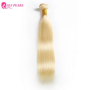 AliPearl Bleached 613 Blonde Brazilian Hair Bundles 1 Piece Only Human Hair Weave 10-24 Inches Non Remy Hair Free Shipping