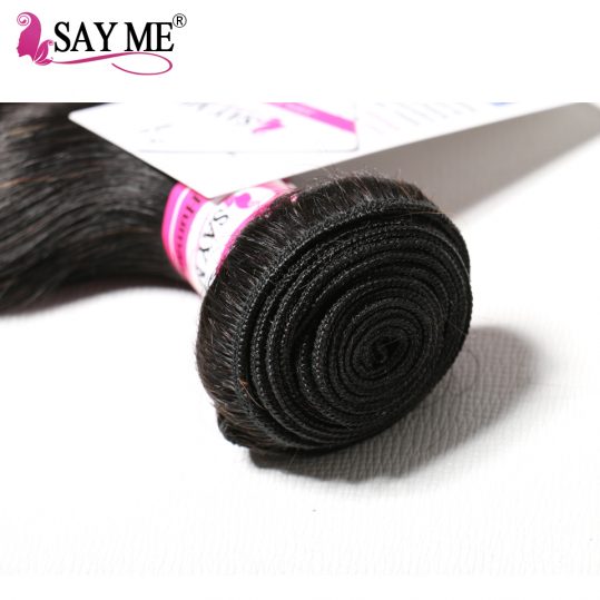 SAY ME Ombre Brazilian Body Wave Hair Weave Bundles 1b/4/27 Blonde Non Remy Human Hair Extensions Light Brown Colored Hair