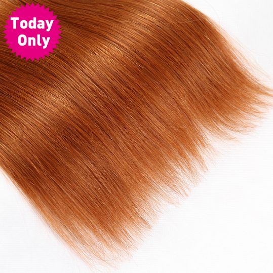 [TODAY ONLY] Ombre Brazilian Straight Hair Bundles 100% Human Hair Weave Bundles Two Tone 1b 30 Non Remy Hair Can Buy 3 or 4 Pcs