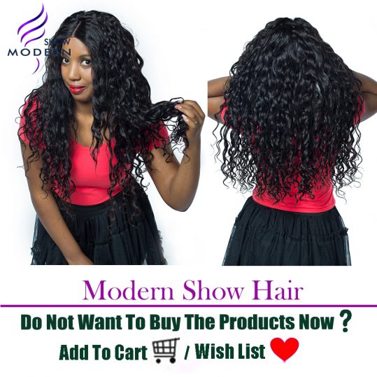 Modern Show Brazilian Water Wave Hair Weave Bundles Human Hair Extension 1Pcs Only Non-Remy Hair 10-28 inch Can Buy 3/4 Bundles